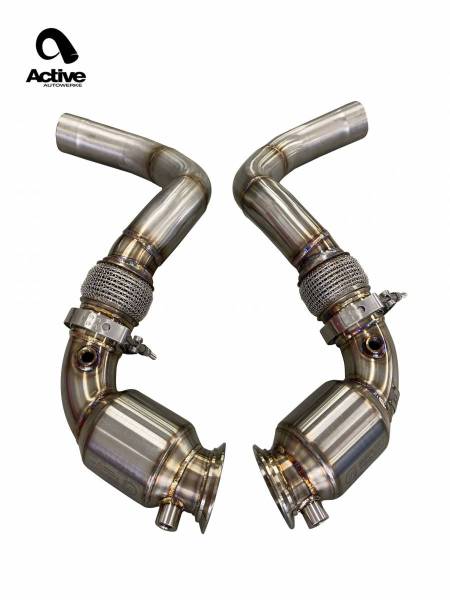 Active Autowerke - Active Autowerke Catted Downpipes for BMW F90 M5/M8 X5M/X6M 11-063