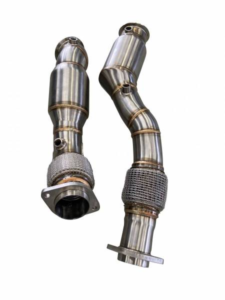 Active Autowerke - Active Autowerke Downpipes with GESI CAT for BMW S58 G80 M3 G82 M4 11-085
