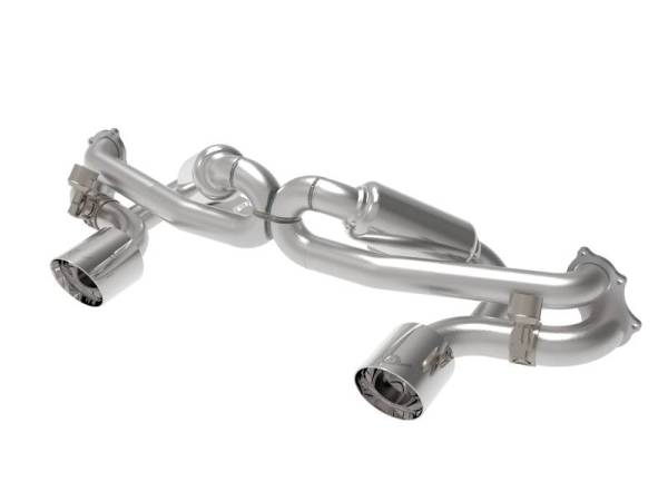 aFe - aFe MACHForce XP 2.25in-2.5in 304SS Exhaust Cat-Back 20-22 Porsche Cayman GT4 (718) - Polished Tips