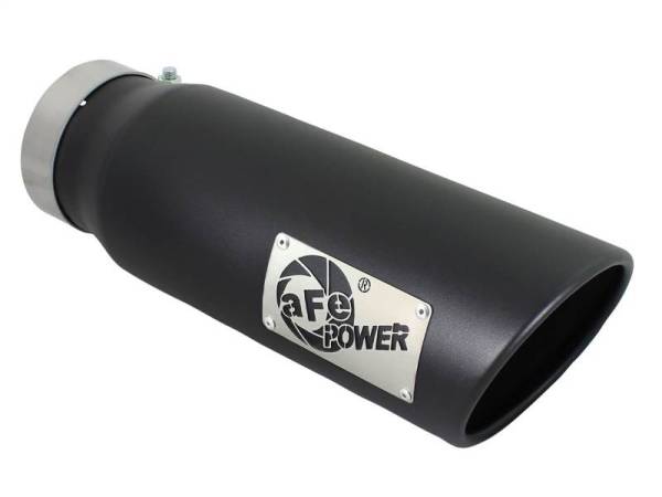 aFe - aFe Diesel Exhaust Tip Bolt On Black 4in Inlex x 5in Outlet x 15in