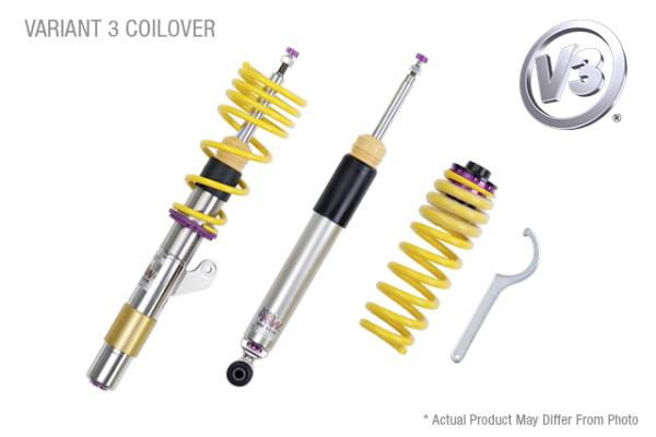 KW - KW Height Adjustable Coilovers with Independent Compression and Rebound Technology - 352200BY