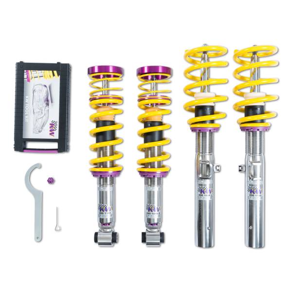 KW - KW Height Adjustable Coilovers with Independent Compression and Rebound Technology - 352200CF