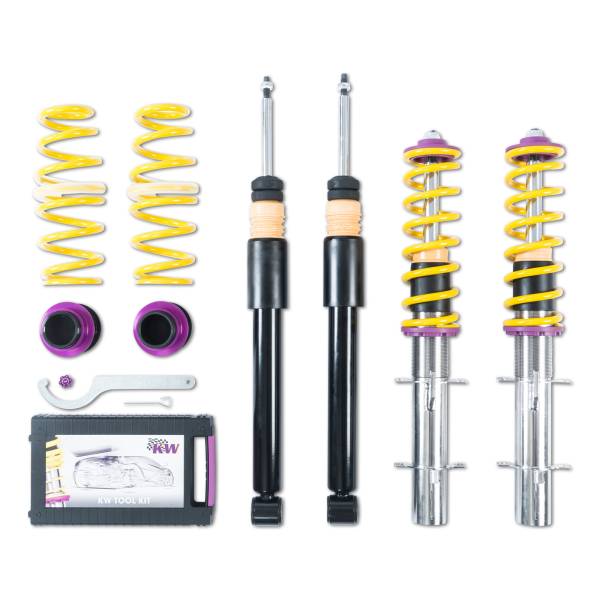 KW - KW Height adjustable stainless steel coilovers with adjustable rebound damping - 18010005