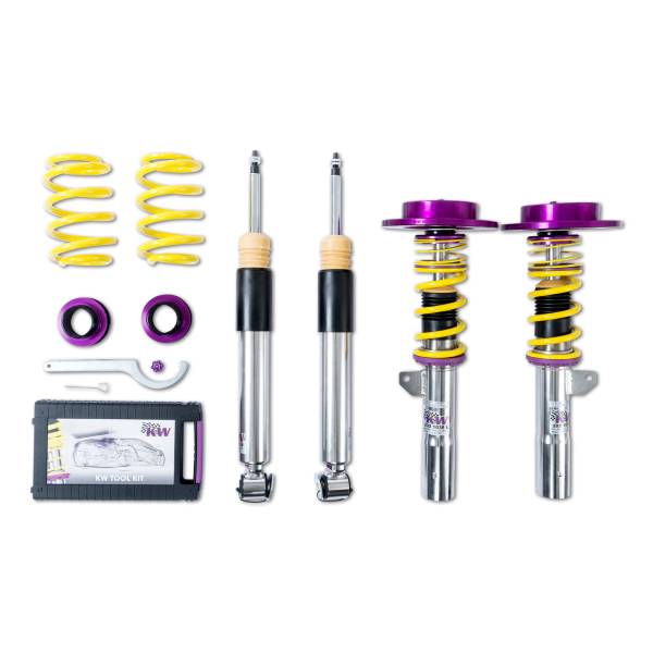 KW - KW Adjustable Coilovers, Aluminum Top Mounts, Independent Compression and Rebound - 352208AG