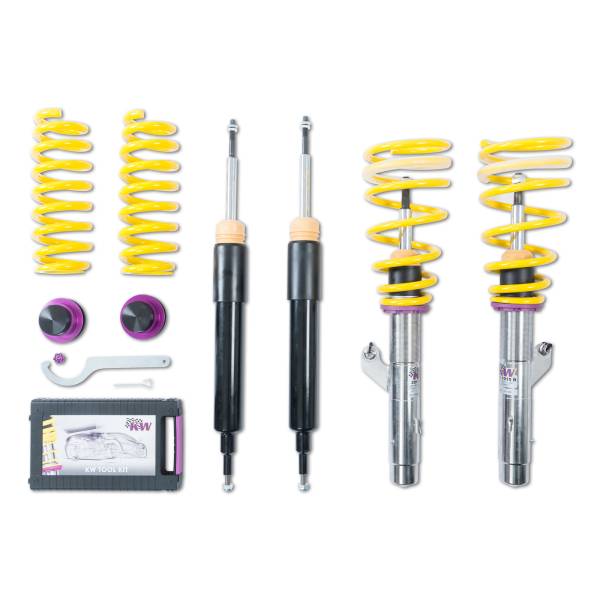 KW - KW Height adjustable stainless steel coilovers with adjustable rebound damping - 18020032