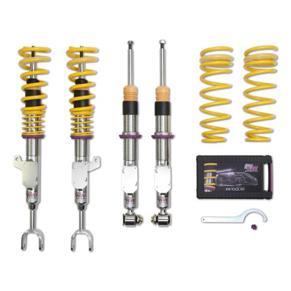 KW - KW Height adjustable stainless steel coilovers with adjustable rebound damping - 18020080