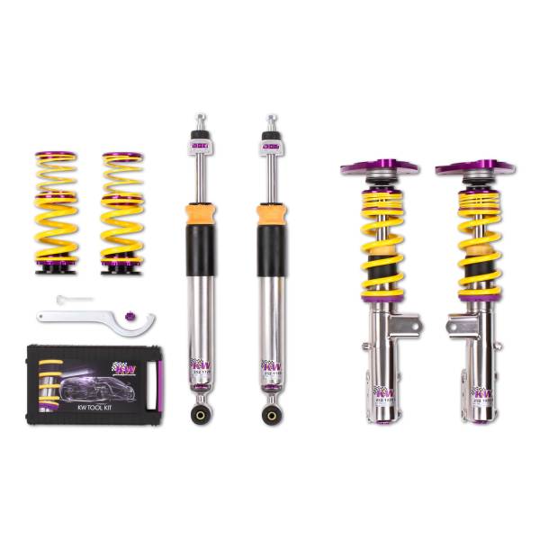KW - KW Adjustable Coilovers, Aluminum Top Mounts, Independent Compression and Rebound - 35225867