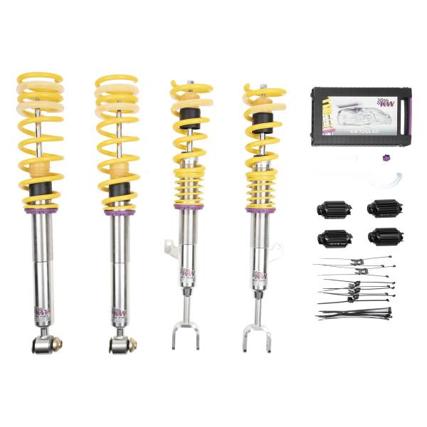 KW - KW Height adjustable stainless steel coilovers with adjustable rebound damping - 180200BY