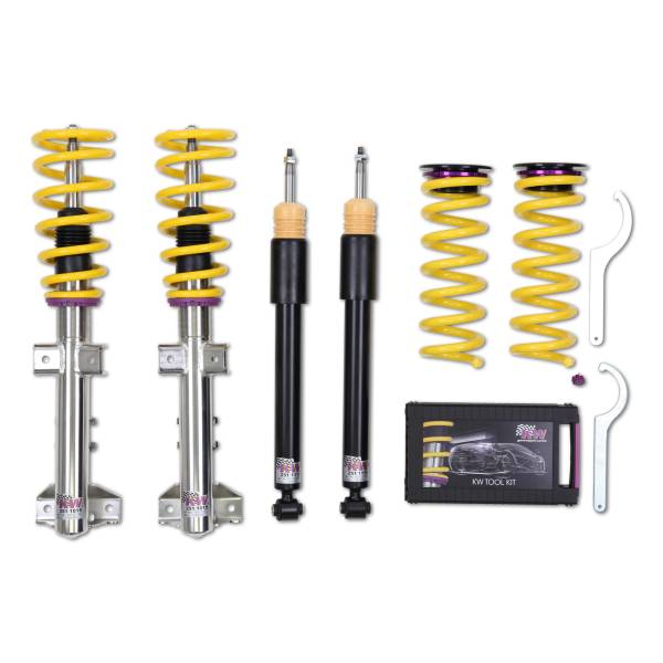 KW - KW Height adjustable stainless steel coilovers with adjustable rebound damping - 18025051