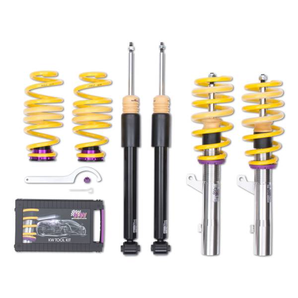KW - KW Height adjustable stainless steel coilovers with adjustable rebound damping - 1808000N