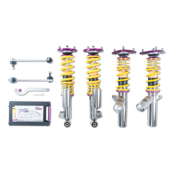 KW - KW Adjustable Coilovers, Aluminum Top Mounts, Independent Compression and Rebound - 35271803