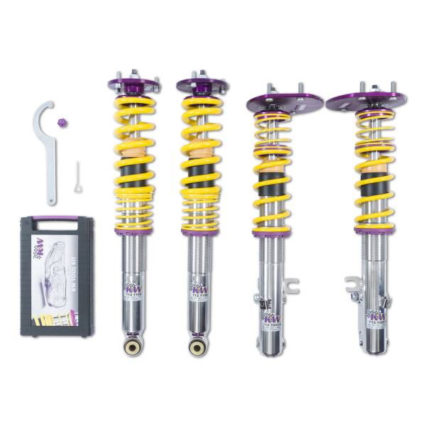 KW - KW Adjustable Coilovers, Aluminum Top Mounts, Independent Compression and Rebound - 35271818