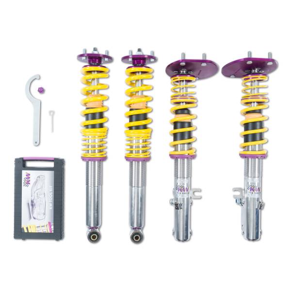 KW - KW Adjustable Coilovers, Aluminum Top Mounts, Independent Compression and Rebound - 35271821