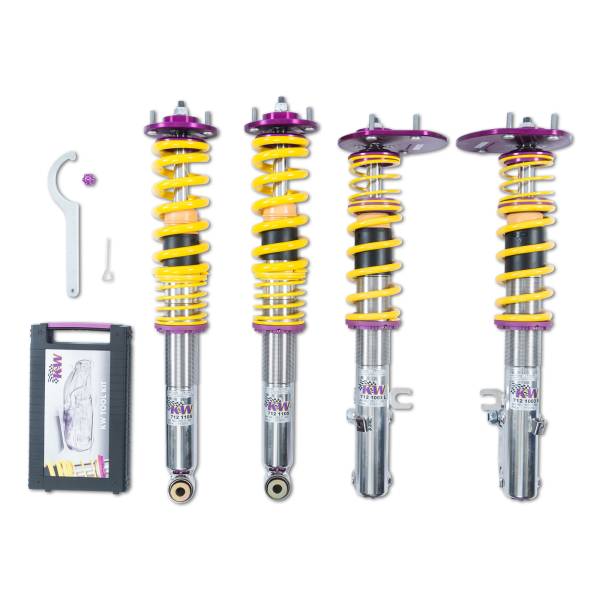 KW - KW Adjustable Coilovers, Aluminum Top Mounts, Independent Compression and Rebound - 35271822