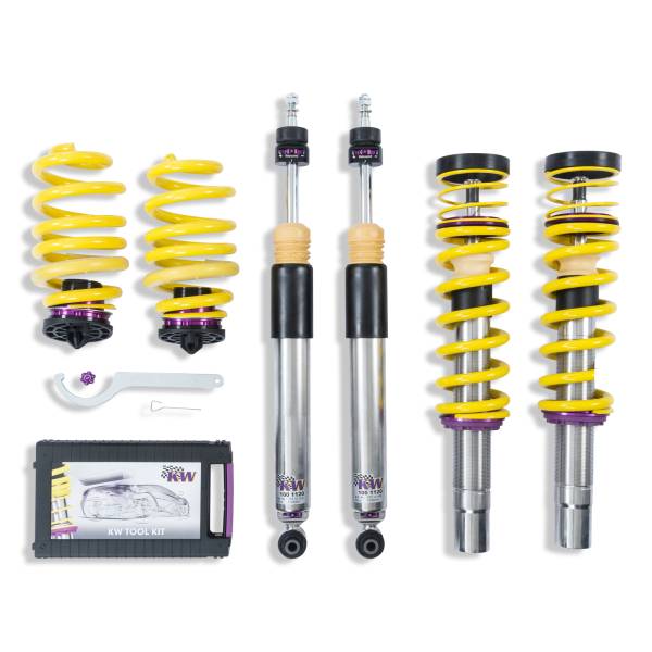 KW - KW Height Adjustable Coilovers with Independent Compression and Rebound Technology - 352100BU