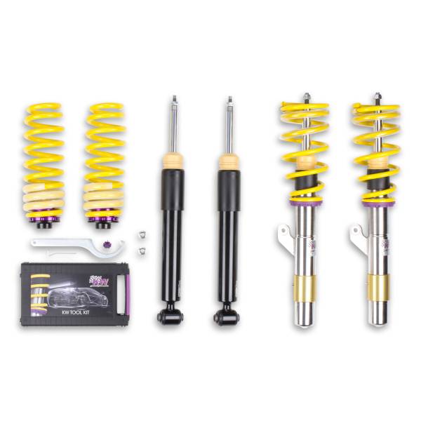 KW - KW Height adjustable stainless steel coilovers with adjustable rebound damping - 1522000D