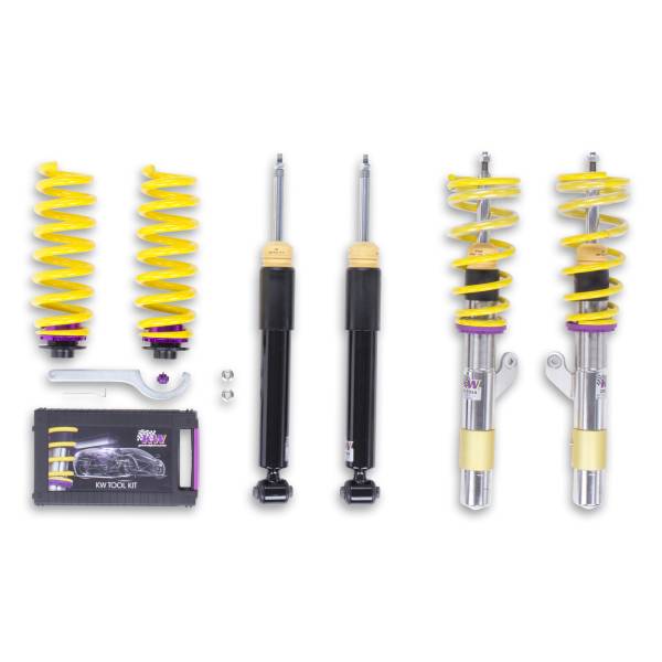 KW - KW Height adjustable stainless steel coilovers with adjustable rebound damping - 1522000F