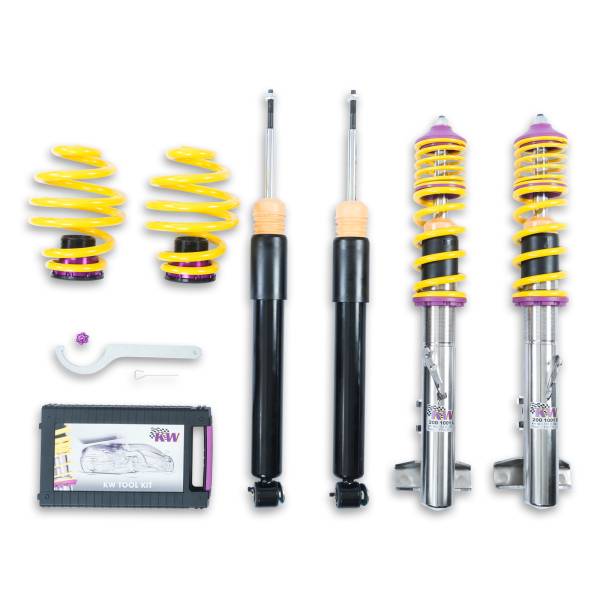 KW - KW Height adjustable stainless steel coilovers with adjustable rebound damping - 15220011
