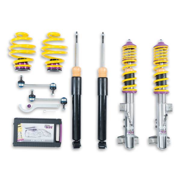 KW - KW Height adjustable stainless steel coilovers with adjustable rebound damping - 15220012