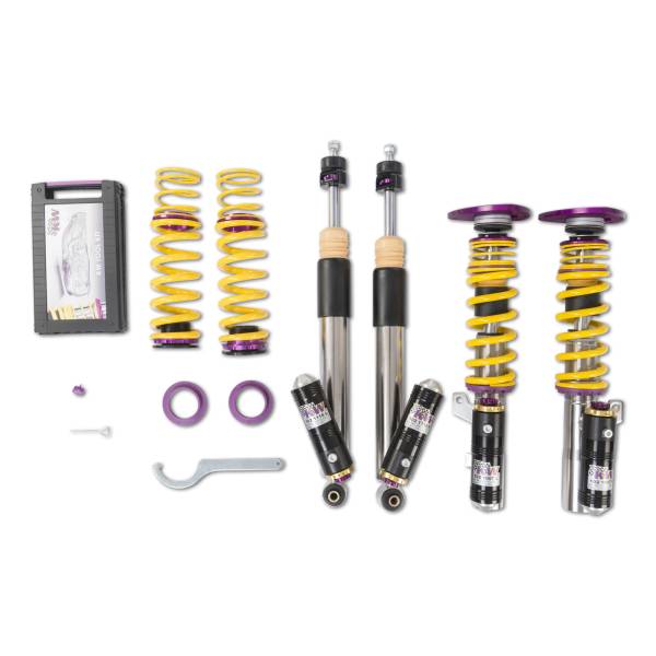 KW - KW Adjustable Coilovers, Aluminum Top Mounts, Rebound and Low & High Compression - 397102AK