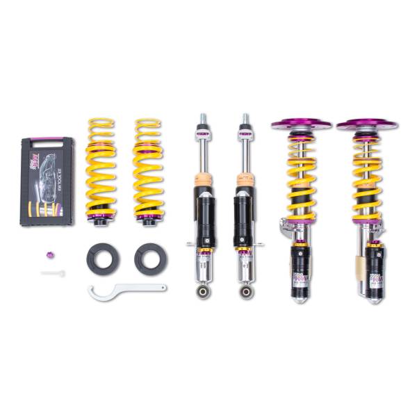 KW - KW Adjustable Coilovers, Aluminum Top Mounts, Rebound and Low & High Compression - 397202AN