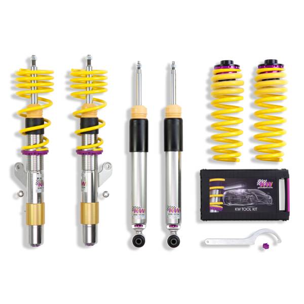 KW - KW Height Adjustable Coilovers with Independent Compression and Rebound Technology - 3522000D