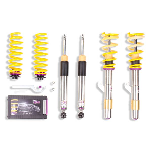 KW - KW Height Adjustable Coilovers with Independent Compression and Rebound Technology - 3522000F