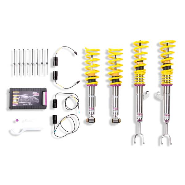 KW - KW Height Adjustable Coilovers with Independent Compression and Rebound Technology - 3522000V