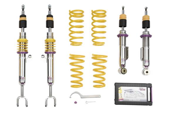 KW - KW Height Adjustable Coilovers with Independent Compression and Rebound Technology - 3522000W