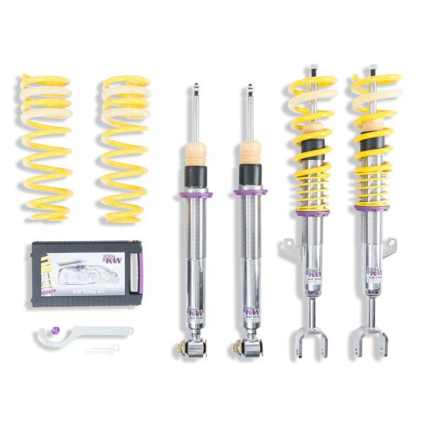 KW - KW Height Adjustable Coilovers with Independent Compression and Rebound Technology - 352200BU