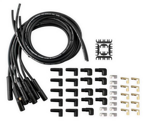 ACCEL - ACCEL Extreme 9000 Black Ceramic Boot Spark Plug Wire Set - 9000CK