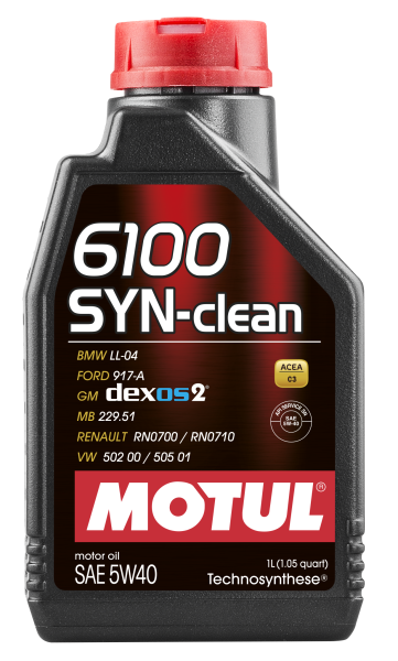 Motul - Motul 1L 6100 Syn-Clean 5W40 Engine Oil  - Case Of 12 - 107941