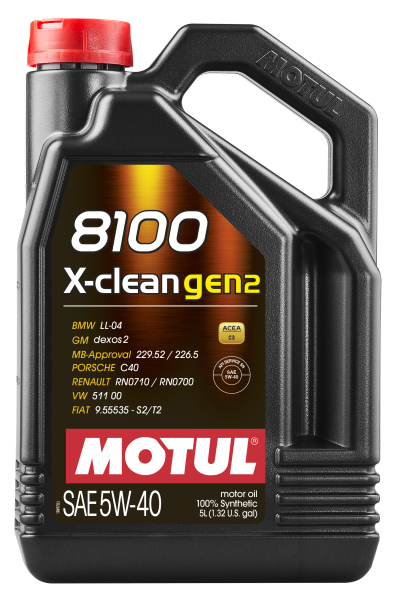 Motul - Motul 8100 X-CLEAN GEN2 5W-40 4X5L - 109762