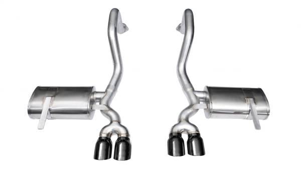 Corsa Performance - Corsa Performance 2.5in. Axle-Back Dual Rear Exit with Twin 3.5in. Black PVD Pro-Series Tips 14132BLK