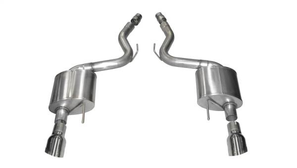 Corsa Performance - Corsa Performance 3.0in. Axle-Back Dual Rear Exit with Single 4.0in. Polished Pro-Series Tips 14326