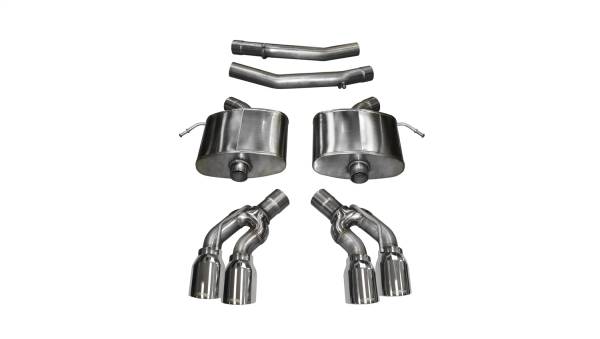 Corsa Performance - Corsa Performance 2.75in. Axle-Back Dual Rear Exit with Twin 4.0in. Polished Pro-Series Tips 14357