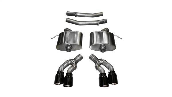 Corsa Performance - Corsa Performance 2.75in. Axle-Back Dual Rear Exit with Twin 4.0in. Black PVD Pro-Series Tips 14357BLK