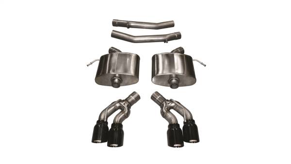 Corsa Performance - Corsa Performance 2.75in. Axle-Back Dual Rear Exit with Twin 4.0in. Black PVD Pro-Series Tips 14358BLK