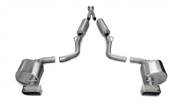 Corsa Performance - Corsa Performance 2.5in. Cat-Back Dual Rear Exit with GTX Polished Tips 14436
