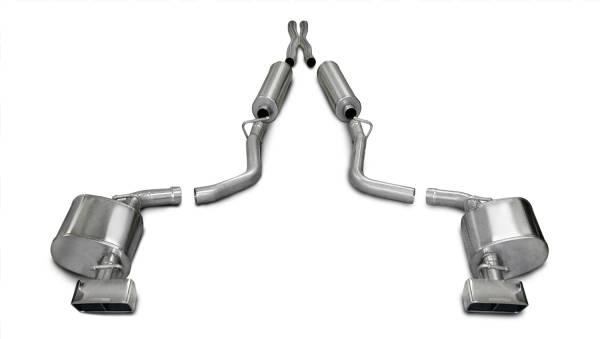 Corsa Performance - Corsa Performance 2.5in. Cat-Back Dual Rear Exit with GTX Polished Tips 14437