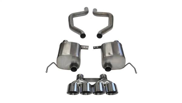 Corsa Performance - Corsa Performance 2.75in. Axle-Back Dual Rear Exit with Quad 4.5in. Polished Pro-Series Tips 14766