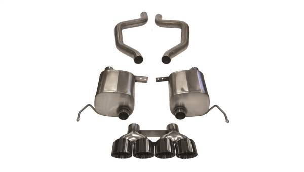 Corsa Performance - Corsa Performance 2.75in. Axle-Back Dual Rear Exit with Quad 4.5in. Black PVD Pro-Series Tips 14766BLK