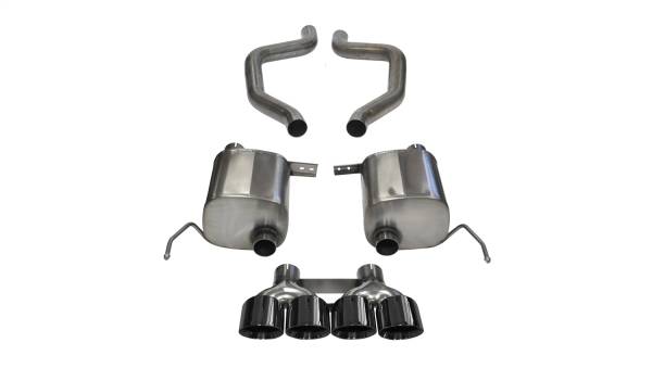 Corsa Performance - Corsa Performance 2.75in. Axle-Back Dual Rear Exit with Quad 4.5in. Black PVD Pro-Series Tips 14768BLK
