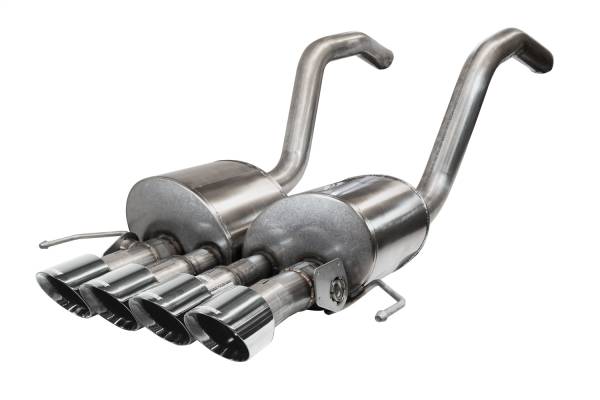 Corsa Performance - Corsa Performance 2.75in. Axle-Back w Dual Mode NPP; Dual Rear Exit with Quad 4.5in. Polished Pro-Series Tips 14777