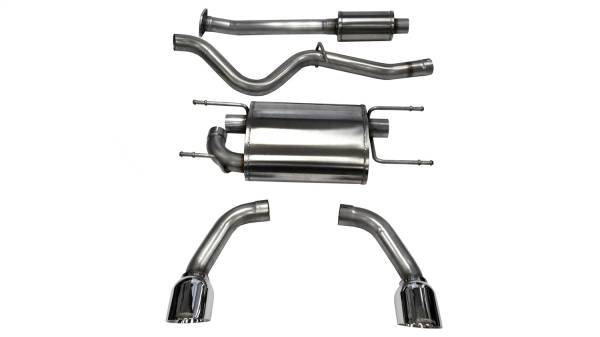 Corsa Performance - Corsa Performance 2.5in. Cat-Back Dual Rear Exit with Single 4.5in. Polished Pro-Series Tips 14864