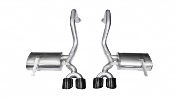 Corsa Performance - Corsa Performance 2.5in. Axle-Back Dual Rear Exit with Twin 4.0in. Black PVD Pro-Series Tips 14961BLK