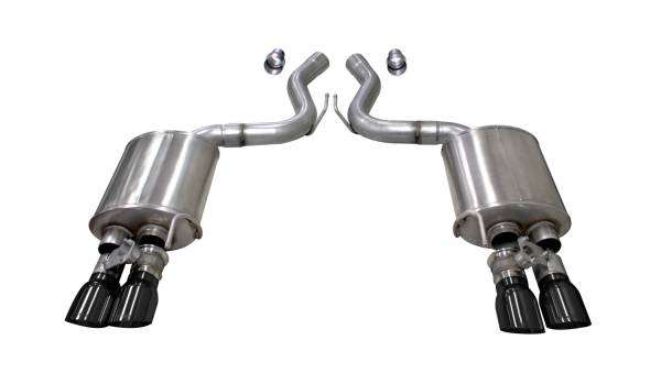 Corsa Performance - Corsa Performance 3.0in. Axle-Back Dual Rear Exit with Twin 4.0in. Black PVD Pro-Series Tips 21002BLK