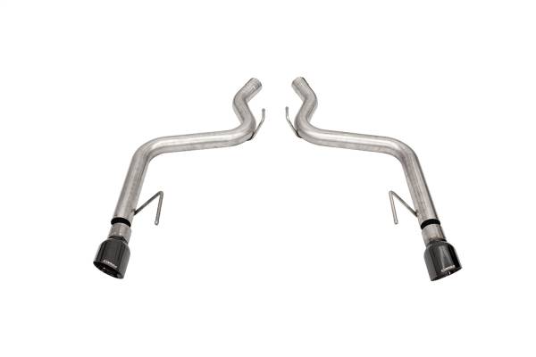 Corsa Performance - Corsa Performance 3.0in. Axle-Back Dual Rear Track Series Exhaust System with 4.5in. Polished Black PVD Pro-Series Tips 21086BLK