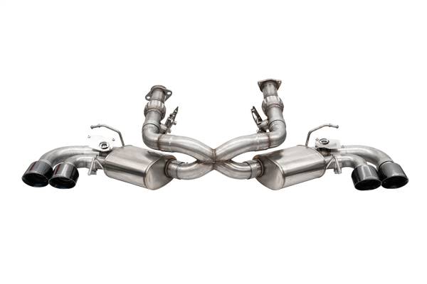 Corsa Performance - Corsa Performance 3.0in. Cat-Back Dual Rear Exit NPP Exhaust System with AFM Simulator and 4.5in. Black PVD Pro-Series Tips 21103BLK