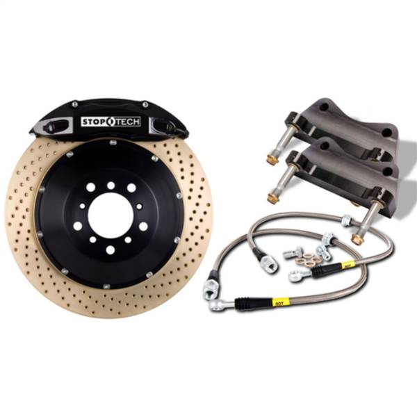 StopTech - StopTech Trophy Sport Big Brake Kit Silver Caliper Drilled 2 Pc. Rotor Front 83.055.4300.R2